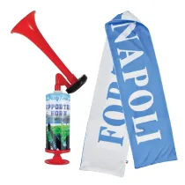 KIT DEL TIFOSO 'FORZA NAPOLI' 2 pezzi