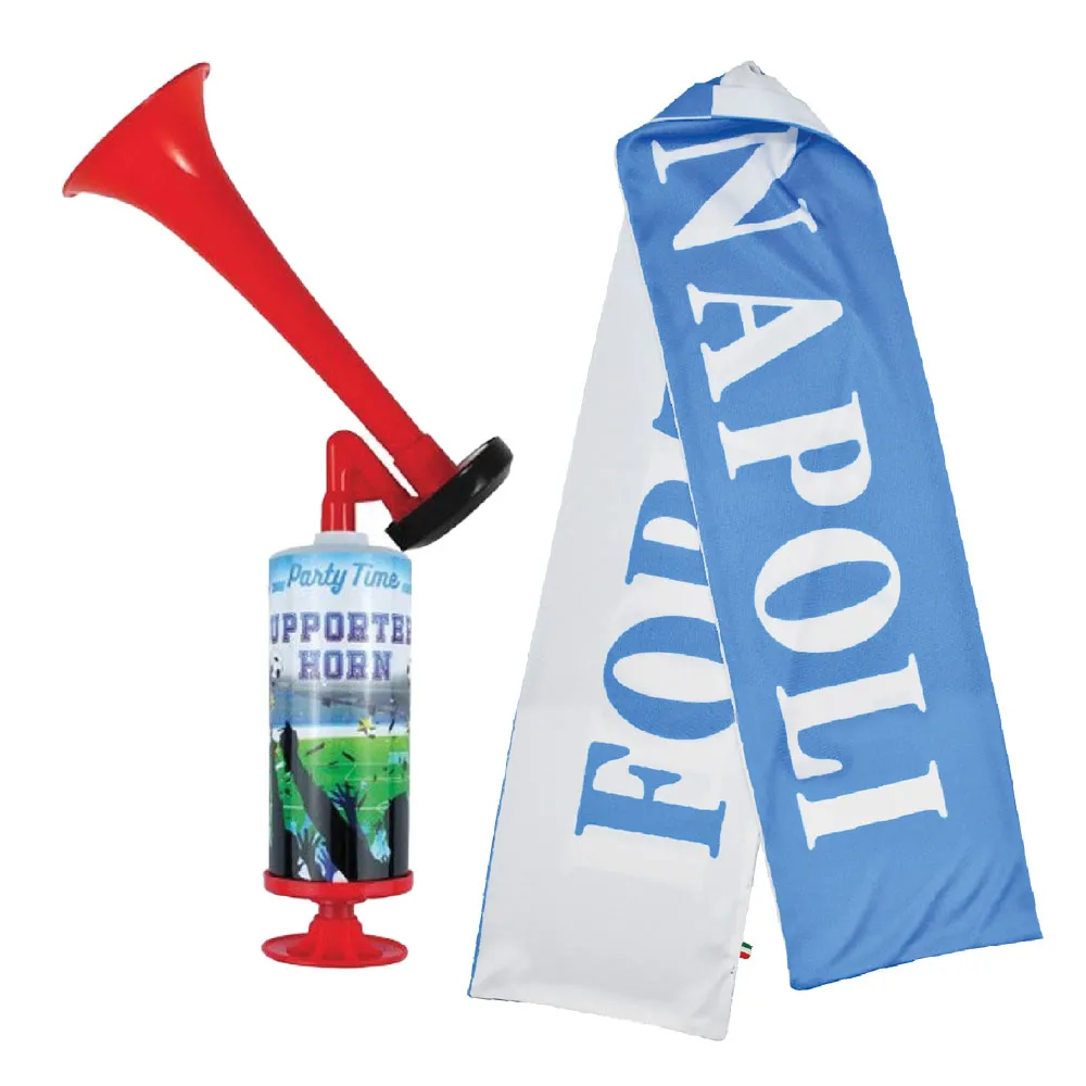 KIT DEL TIFOSO 'FORZA NAPOLI' 2 pezzi