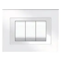 PLACCA COLORE BIANCO 'ELITE' 3 posti - 5703/AW