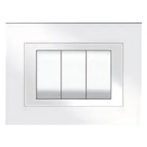 PLACCA COLORE BIANCO 'ELITE' 3 posti - 5703/AW
