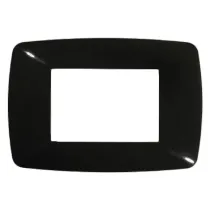 PLACCA COLORE NERO 'BRIO' 3 posti - 3203/N