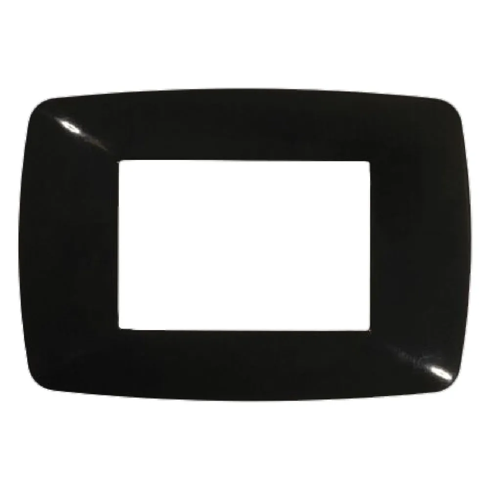 PLACCA COLORE NERO 'BRIO' 3 posti - 3203/N PLACCA COLORE NERO 'BRIO' 3 posti - 3203/N