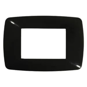 PLACCA COLORE NERO 'BRIO' 3 posti - 3203/N
