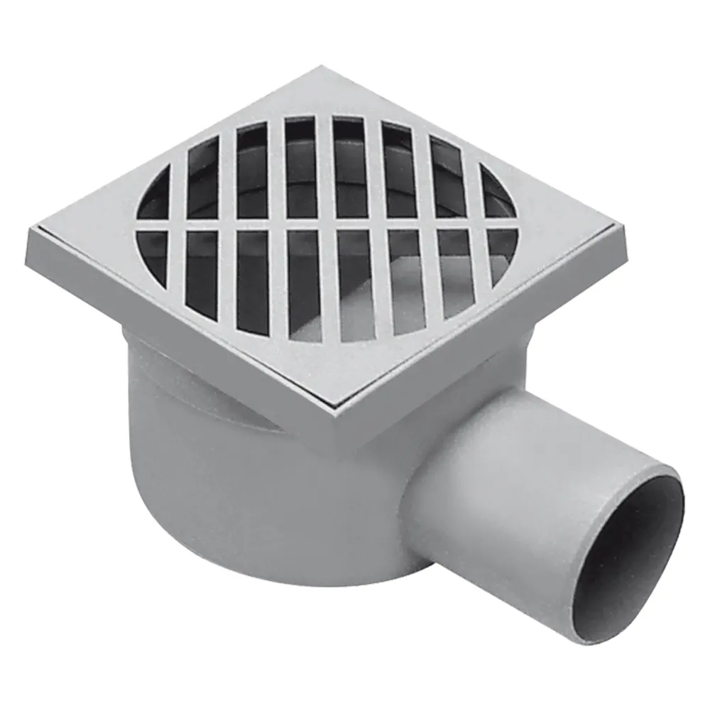 CHIUSINO SIFONATO cm 11 x 11 x h.7 - Ø scarico laterale 50 mm CHIUSINO SIFONATO cm 11 x 11 x h.7 - Ø scarico laterale 50 mm