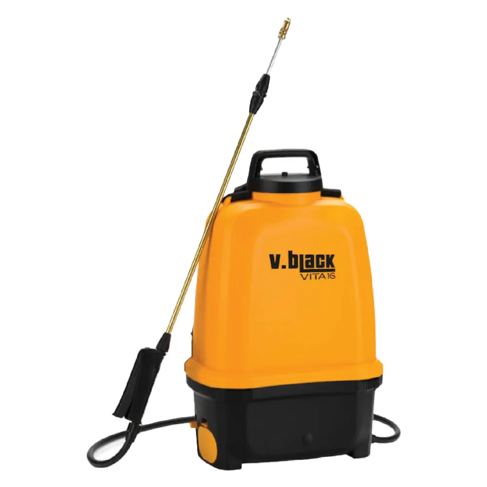 POMPA IRRORATRICE A BATTERIA 'V.BLACK VITA' Lt 16 - lancia telescopica alluminio/ottone POMPA IRRORATRICE A BATTERIA 'V.BLACK VITA' Lt 16 - lancia telescopica alluminio/ottone