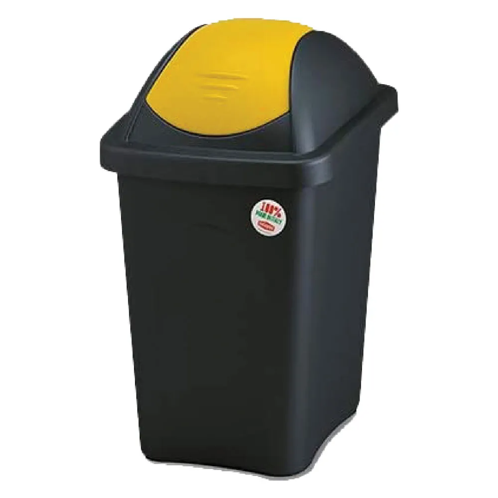 BIDONE IMMONDIZIA 'MULTIPAT' Lt. 30 - cm 29 x 39 x h.50 - nero/verde BIDONE IMMONDIZIA 'MULTIPAT' Lt. 30 - cm 29 x 39 x h.50 - nero/verde