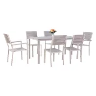 SET GIARDINO IN ACCIAIO 'ASSOS' colore beige