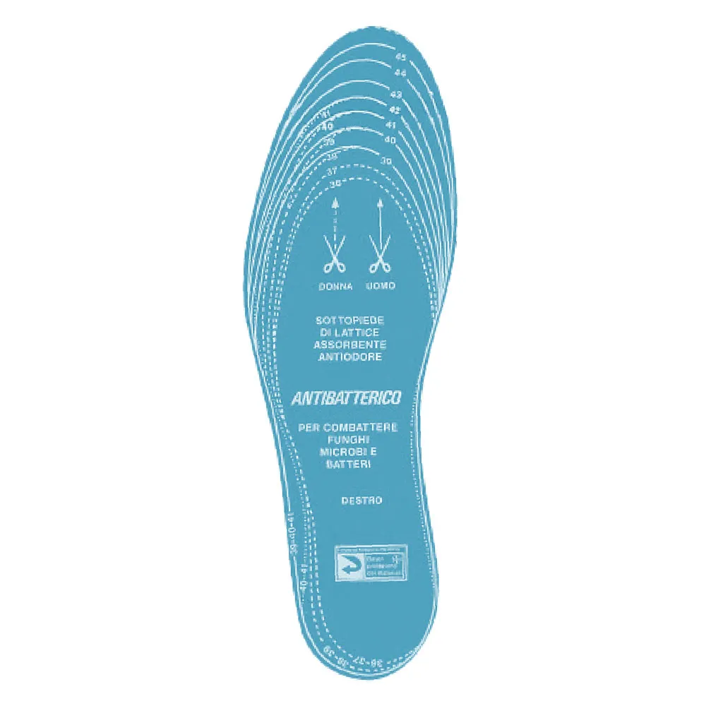 SOLETTA PER SCARPE 'ANTIBATTERICA' Taglia 35-46 SOLETTA PER SCARPE 'ANTIBATTERICA' Taglia 35-46