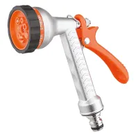 PISTOLA DA GIARDINO 7 GETTI 'BASIC METAL MULTIFUNZIONE' Art. 9618 - 7 getti blister