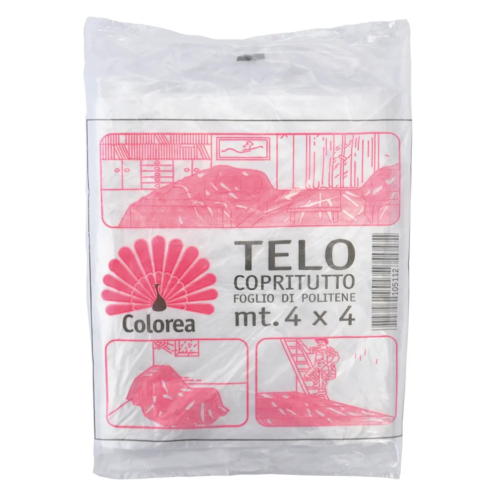 TELO COPRITUTTO MULTIUSO mt 4 x 4 - gr. 150 circa TELO COPRITUTTO MULTIUSO mt 4 x 4 - gr. 150 circa