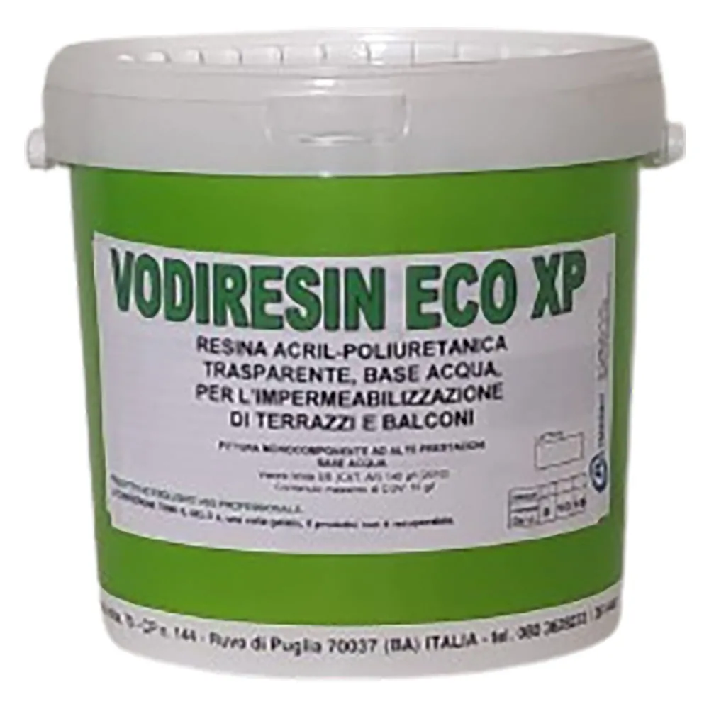RESINA ACRILPOLIURETANICA FILMANTE 'VODIRESIN ECO' lt. 5 - trasparente RESINA ACRILPOLIURETANICA FILMANTE 'VODIRESIN ECO' lt. 5 - trasparente