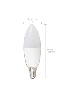 Lampada a led A5 C37 (9W,E14,3000K)