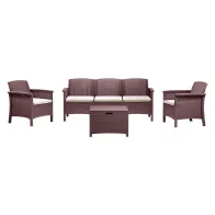 SET DA GIARDINO POLIPROPILENE 'VENEZIA III' tortora