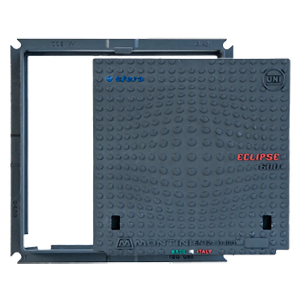 CHIUSINO IN GHISA CLASSE D400 ECLIPSE - 60 x 60 - Kg 43 CHIUSINO IN GHISA CLASSE D400 ECLIPSE - 60 x 60 - Kg 43