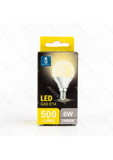 Ampoule LED DA5 G45 (6W, E14, 4000K, LUMIÈRE NATURELLE)