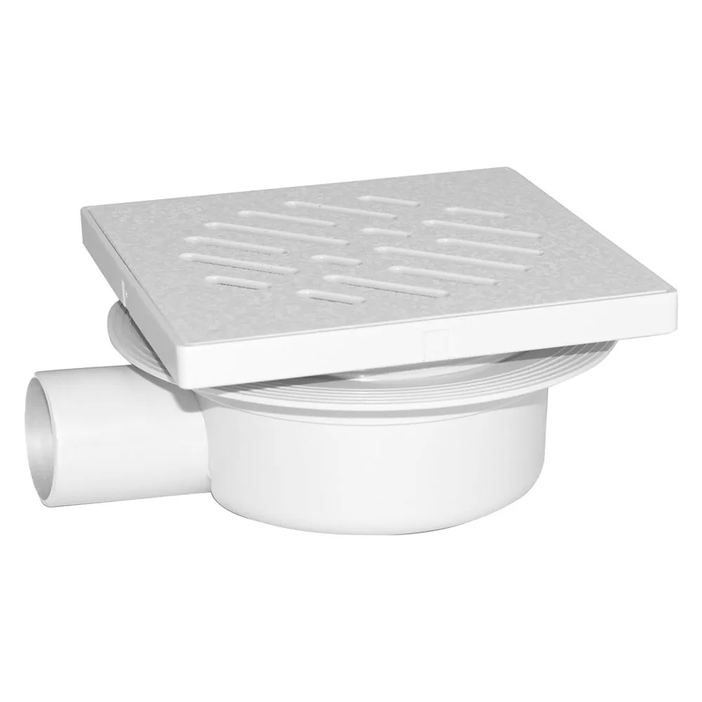 CHIUSINO SIFONATO REGOLABILE GRIGLIA PLASTICA cm 11 x 11 x h. 7 - attacco Ø 40 mm CHIUSINO SIFONATO REGOLABILE GRIGLIA PLASTICA cm 11 x 11 x h. 7 - attacco Ø 40 mm