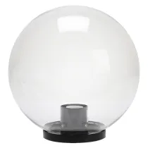 LANTERNA TESTA-PALO 'GLOBO' Ø cm.25 - bianca