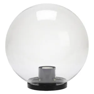 LANTERNA TESTA-PALO 'GLOBO' Ø cm.30 - trasparente