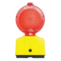 LAMPADA DA CANTIERE LAMPEGGIANTE 'DOUBLE BLINK ROAD' gialla