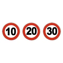 SEGNALE 'LIMITE MASSIMO DI VELOCITA'' fig. 50 Km/h 30