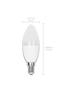 Lampada a led A5 C37 (4W,E14,6400K)