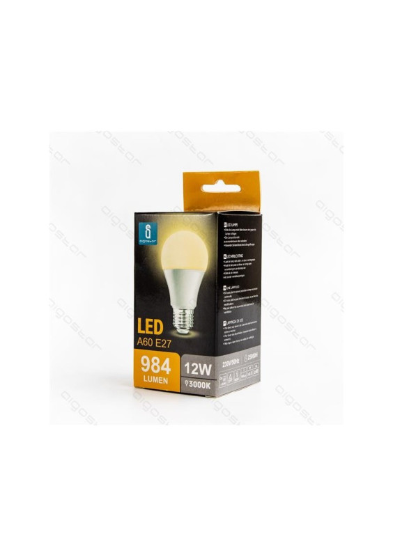 LED lamp A5 A60 (12W, E27, 3000K)