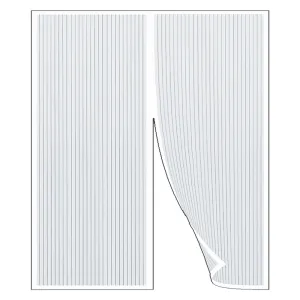 ZANZARIERA IN POLIESTERE CON MAGNETI 'ECCO MAGNET PROMO' cm 100 x 220 - bianca