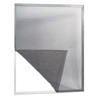 ZANZARIERA IN POLIESTERE ADESIVA PER FINESTRE 'ECCO' cm 150 x 180 col. grigio