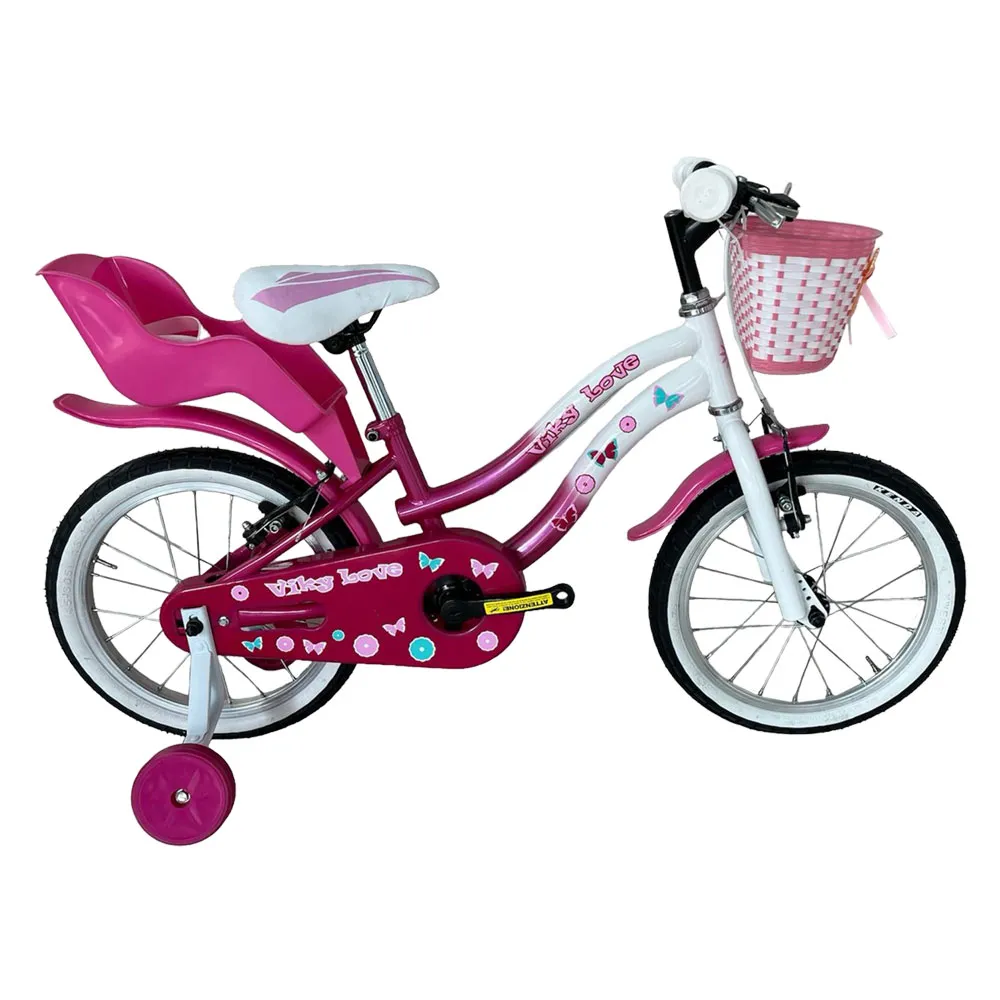 BICICLETTA BIMBA 'VICKY' 14 - bianco/viola