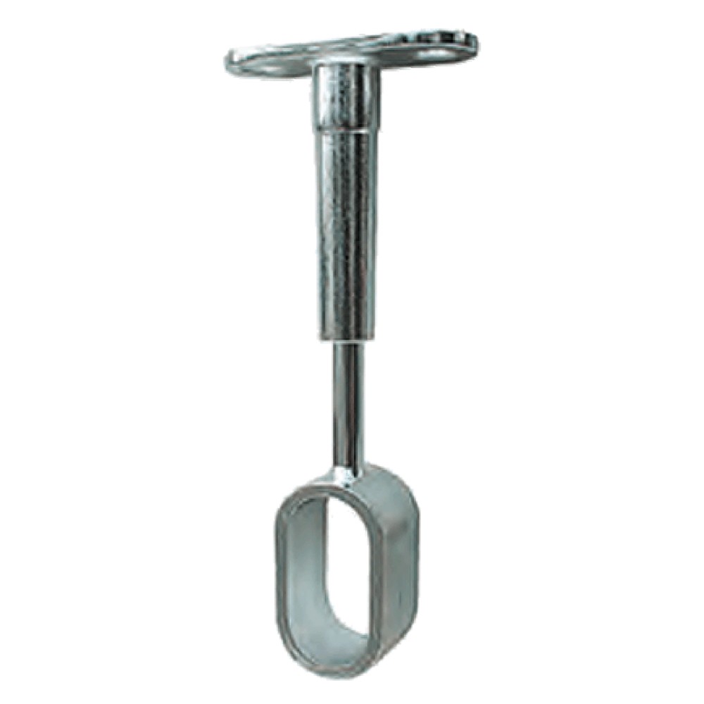 REGGITUBO CENTRALE PER TUBO OVALE mm 15 x 30 - aperto cromato - pz. 1 REGGITUBO CENTRALE PER TUBO OVALE mm 15 x 30 - aperto cromato - pz. 1