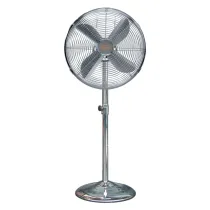 VENTILATORE DA PAVIMENTO 'CHROME' 50 W - Ø 40 cm / altezza massima 130 cm