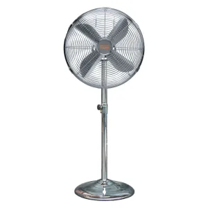 VENTILATORE DA PAVIMENTO 'CHROME' 50 W - Ø 40 cm / altezza massima 130 cm