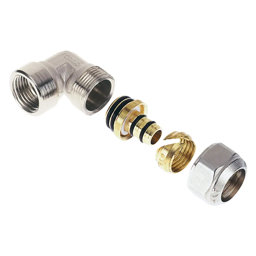 RACCORDO A STRINGERE CURVO 'ART. 535 / 545' 'art.545' - 16 x 3/4 - femmina RACCORDO A STRINGERE CURVO 'ART. 535 / 545' 'art.545' - 16 x 3/4 - femmina