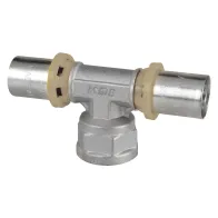 RACCORDO A PRESSARE A 'T' FEMMINA 'ART. 408' 16 x 1/2 x 16