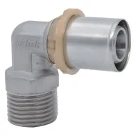 RACCORDO A PRESSARE CURVO 'ART. 404' 20 x 1/2 - maschio