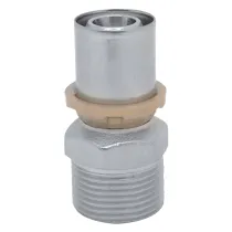 RACCORDO A PRESSARE DIRITTO 'ART. 402' 20 x 3/4 - maschio