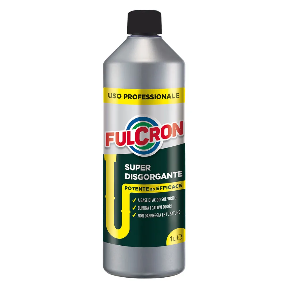DISGORGANTE LIQUIDO PROFESSIONALE PER TUBATURE 'FULCRON' lt 1 DISGORGANTE LIQUIDO PROFESSIONALE PER TUBATURE 'FULCRON' lt 1