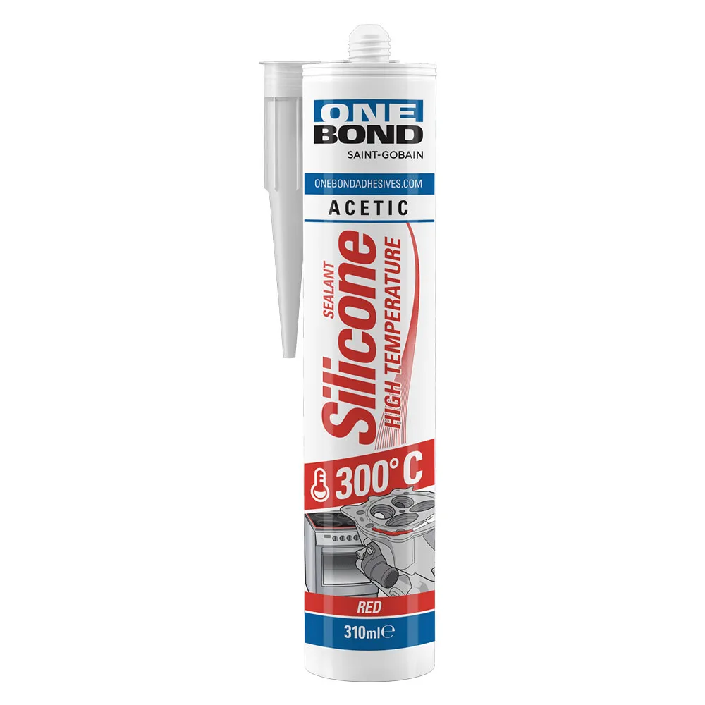 SILICONE ACETICO ALTA TEMPERATURA 'HIGH TEMPERATURE' rosso ml 310 SILICONE ACETICO ALTA TEMPERATURA 'HIGH TEMPERATURE' rosso ml 310