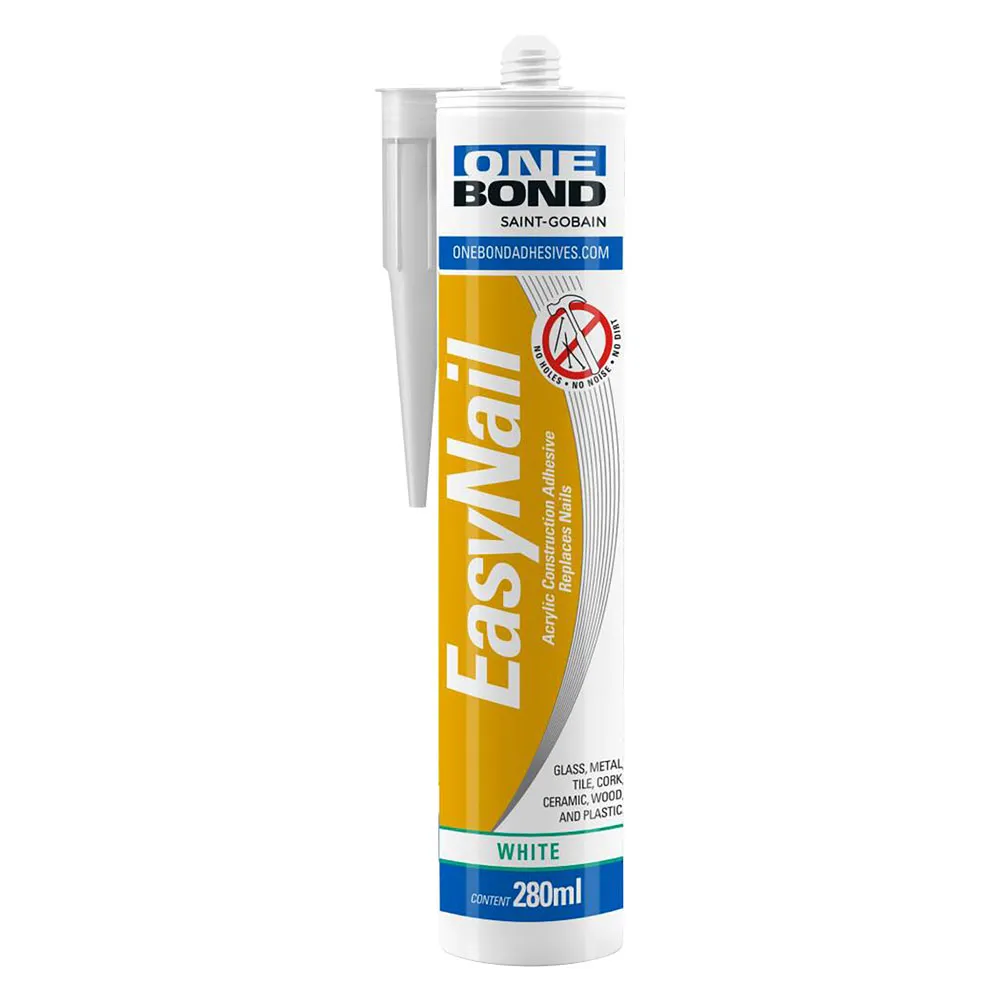 SILICONE ACRILICO CARTONGESSO E DECORAZIONI 'EASY NAIL' bianco ml 280 SILICONE ACRILICO CARTONGESSO E DECORAZIONI 'EASY NAIL' bianco ml 280