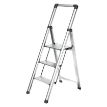 SGABELLO 'ALU-STEP' 3 gradini - aperto cm 72 x 45 x h.128