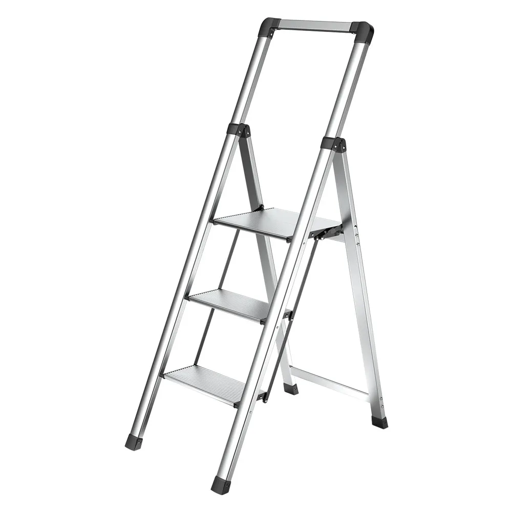 SGABELLO 'ALU-STEP' 3 gradini - aperto cm 72 x 45 x h.128