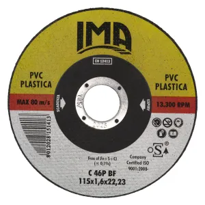 MOLA ABRASIVA PER PLASTICA/PVC 'GOLD' ø 115 x 1