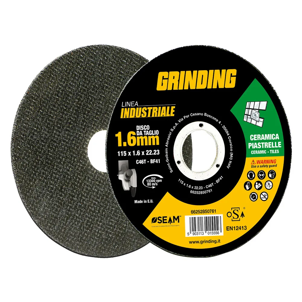 MOLA ABRASIVA PER MARMO/PIASTRELLE 'GRINDING LINEA INDUSTRIALE' ø 115 x 1 MOLA ABRASIVA PER MARMO/PIASTRELLE 'GRINDING LINEA INDUSTRIALE' ø 115 x 1