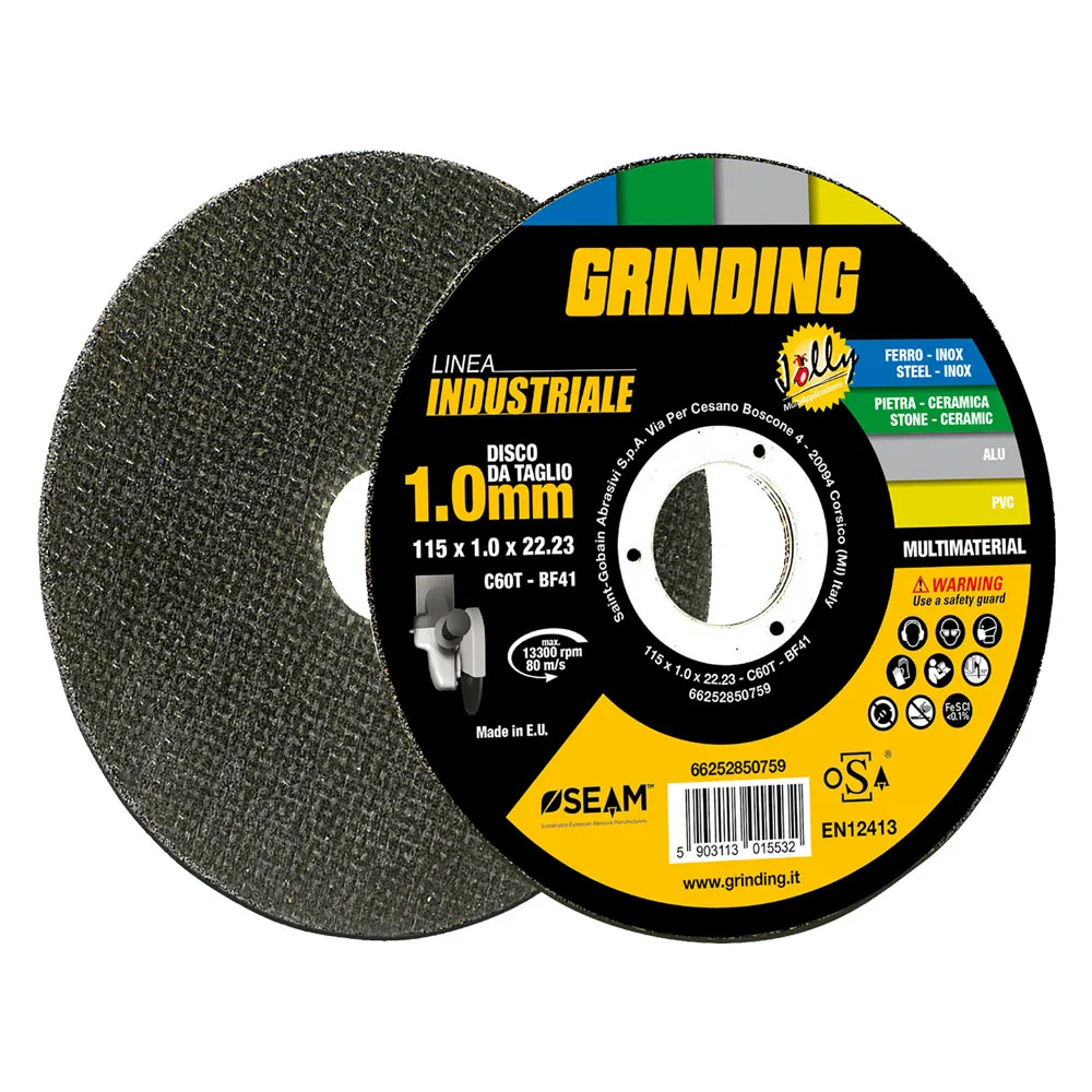 MOLA ABRASIVA 'JOLLY GRINDING LINEA INDUSTRIALE' ø 115 x 1 MOLA ABRASIVA 'JOLLY GRINDING LINEA INDUSTRIALE' ø 115 x 1