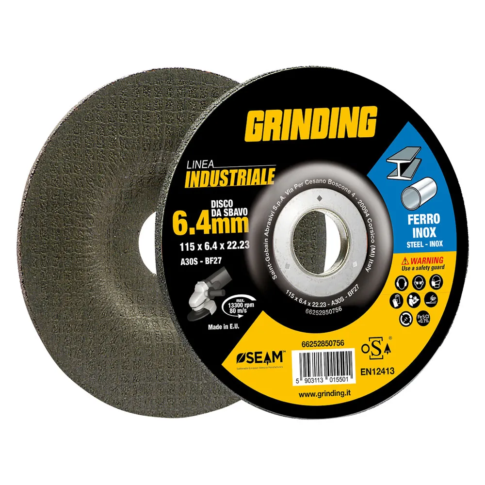 MOLA ABRASIVA DA SBAVO 'GRINDING LINEA INDUSTRIALE' ø 230 x 6 MOLA ABRASIVA DA SBAVO 'GRINDING LINEA INDUSTRIALE' ø 230 x 6