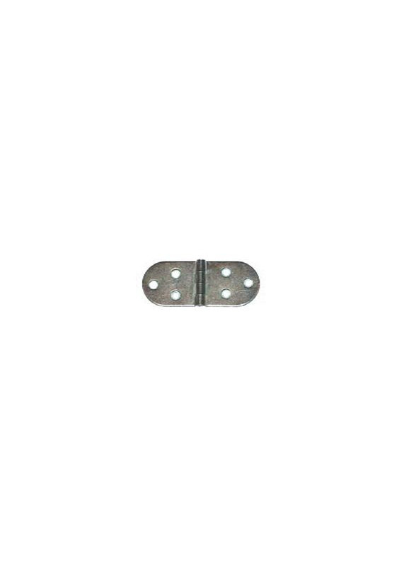 Yellow zinc-plated biscuit hinges 80 x 30 mm. - 4 pcs.