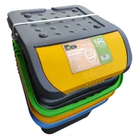 PATTUMIERA PER RACCOLTA DIFFERENZIATA SET 'ECOLOGIC TRIS' cm 38 x 36