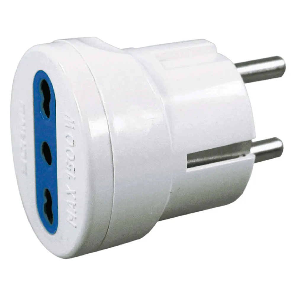 ADATTATORE art.CE47C - spina 2P+T16A schuko (scatola append.) ADATTATORE art.CE47C - spina 2P+T16A schuko (scatola append.)