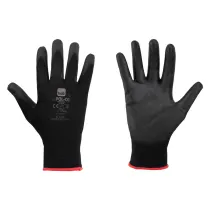 GUANTI POLIESTERE/POLIURETANO 'SPECIAL HOB POL-01' Tg. 8 - colore nero