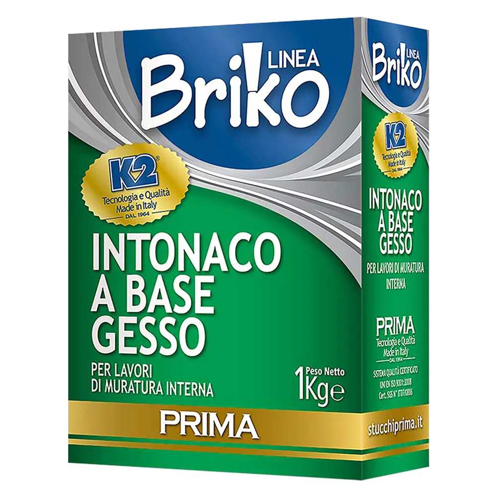 INTONACO BASE GESSO 'BRIKO K2' Kg. 4 - in sacchetta INTONACO BASE GESSO 'BRIKO K2' Kg. 4 - in sacchetta